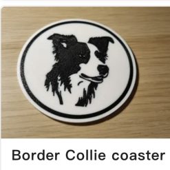 Dog Coasters Set off 4 plus Holder 56