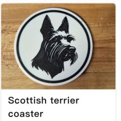 Dog Coasters Set off 4 plus Holder 61