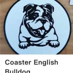 Dog Coasters Set off 4 plus Holder 73