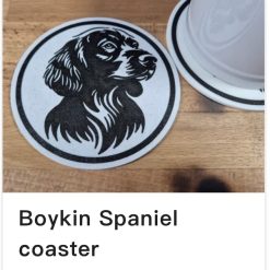 Dog Coasters Set off 4 plus Holder 70
