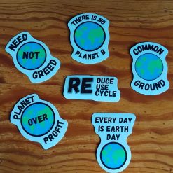 Set of Six - Friends of the Planet Stickers (groupA)