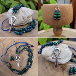 Sterling silver Ankh set
