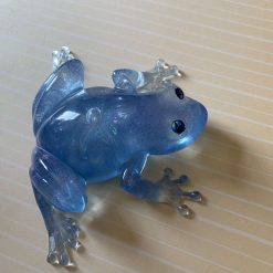 💎 Handmade Shimmery Blue Resin Frog – Unique Art Decor 5 💎 Handmade Shimmery Blue Resin Frog – Unique Art Decor 5