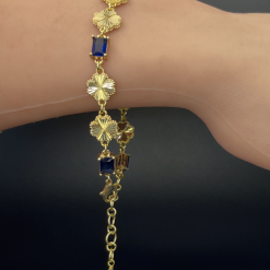 Sapphire Clover Bracelet 1 Sapphire Clover Bracelet 1