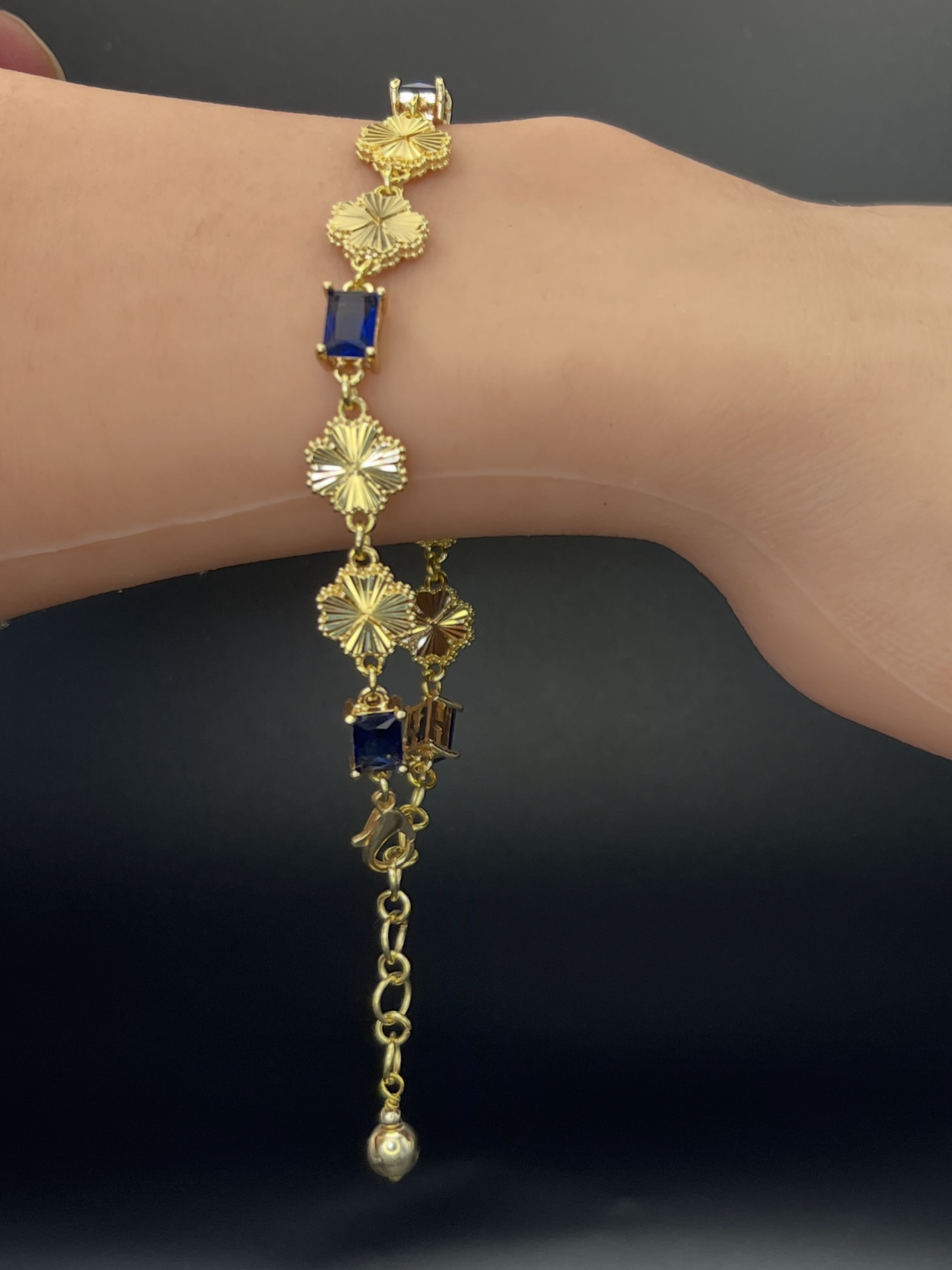 Sapphire Clover Bracelet Sapphire Clover Bracelet