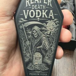 Reaper vodka coffin flask