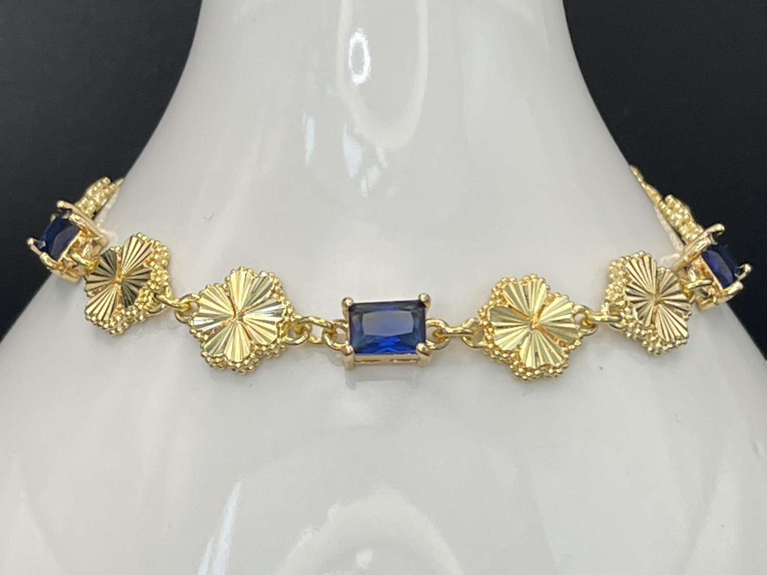 Sapphire Clover Bracelet Sapphire Clover Bracelet