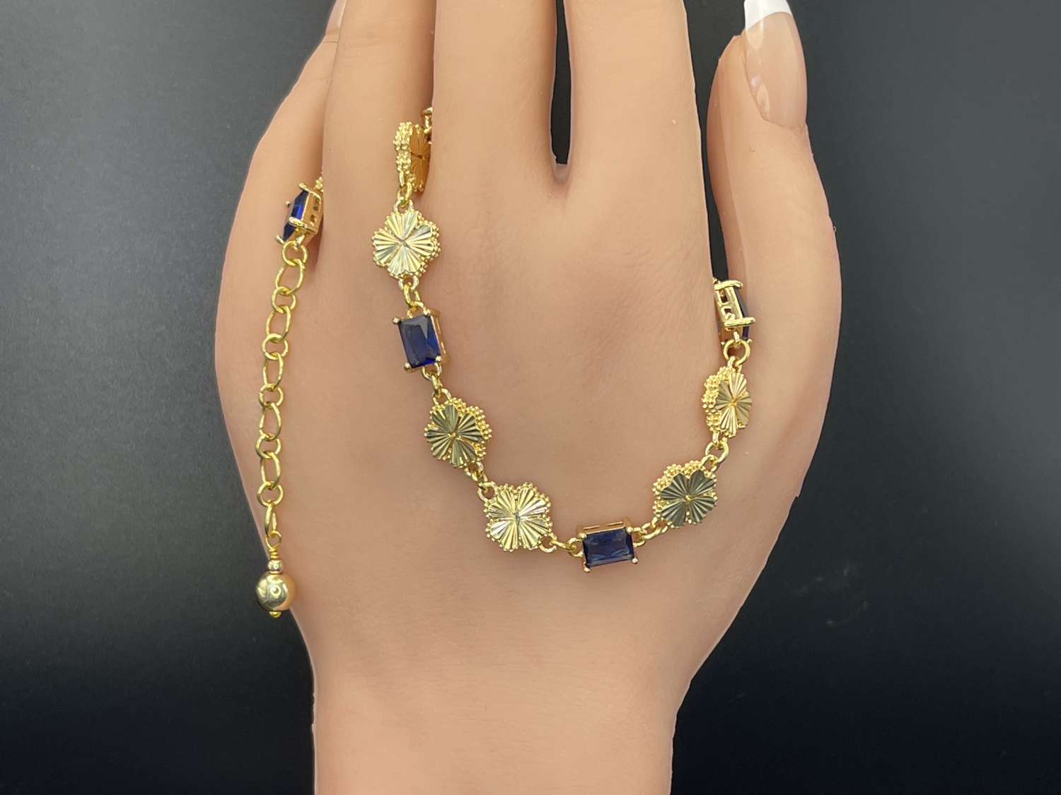Sapphire Clover Bracelet Sapphire Clover Bracelet