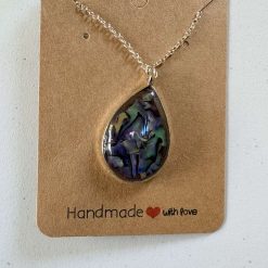 Abalone pendant and chain