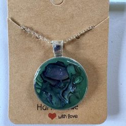 Abalone pendant and chain