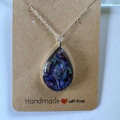 Abalone pendant and chain