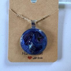 Abalone pendant and chain