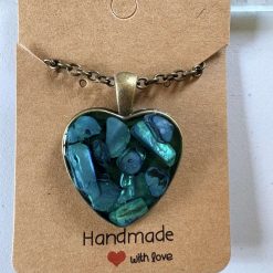 Abalone pendant and chain