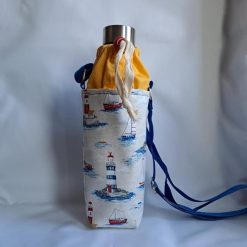 LIGHTHOUSES PRINT water bottle carrier/holder + FREE BOTTLE