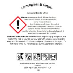Lemongrass & Ginger Wax Melts 2