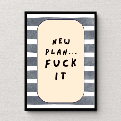 New Plan Wall Art Poster Print