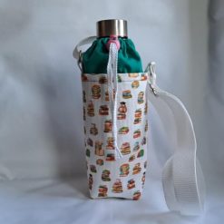 OWLS & BOOKS water bottle carrier/holder + FREE BOTTLE