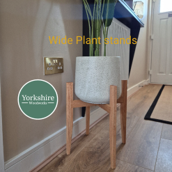 40cm Tall Oak Plant Stand WIDE VERSION