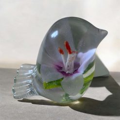 🌸 Handcrafted Floral Resin Bird – A Timeless Piece of Art