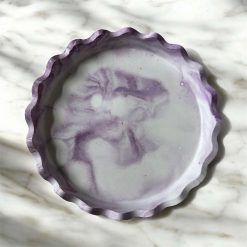 Handmade Lilac Marble Tray! 💜🤍