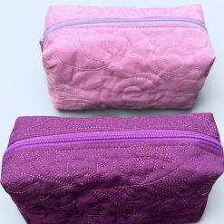Embroidered boxy purse bag
