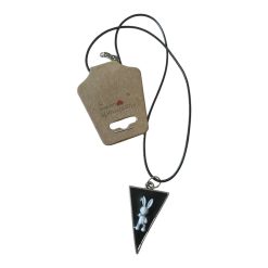 🐰 Handmade Resin Bunny Triangle Necklace ✨