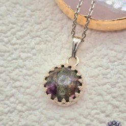 Copper Mojave Amethyst Sterling Silver Pendant