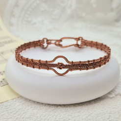Bare Copper Lovers Knot Bracelet