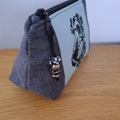 AIRDALE embroidered Small cosmetic bag pouch Dog Lover 1