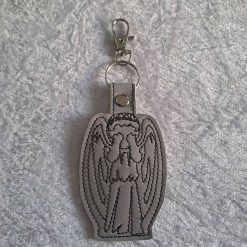 FANDOM KEYRING KEYFOB. Doctor's Crying Angel