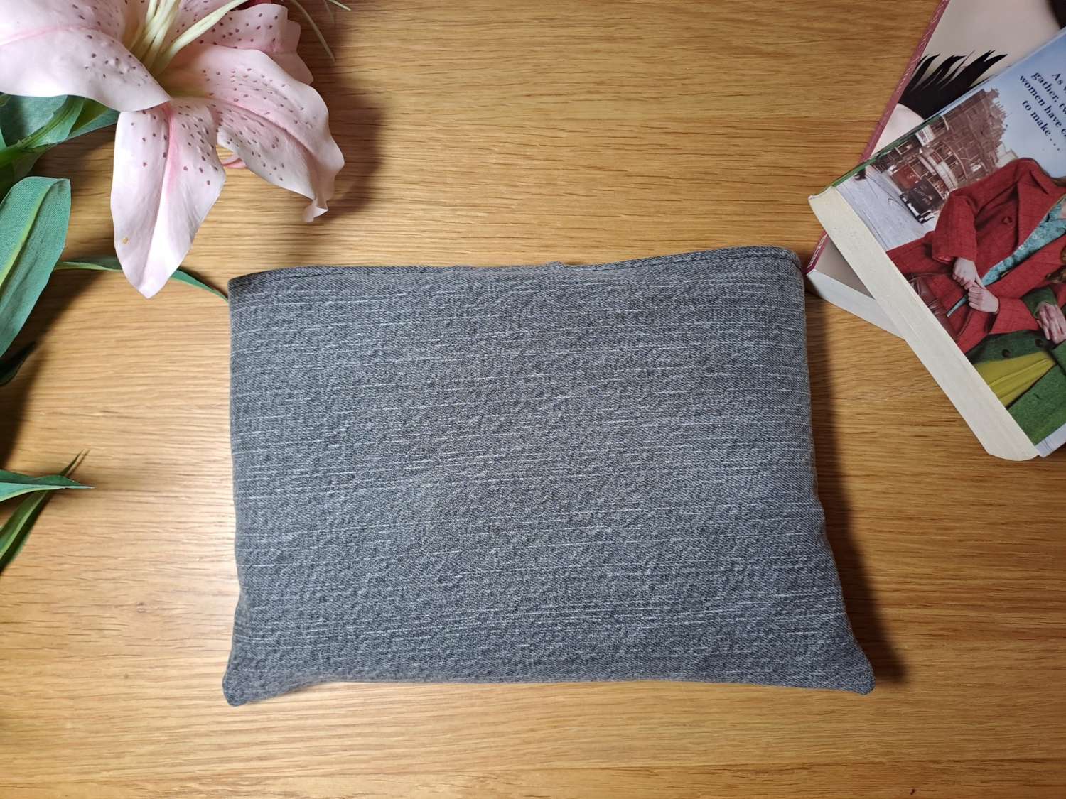 Book sleeve - ANTI-SOCIAL - Grey denim Book sleeve - ANTI-SOCIAL - Grey denim