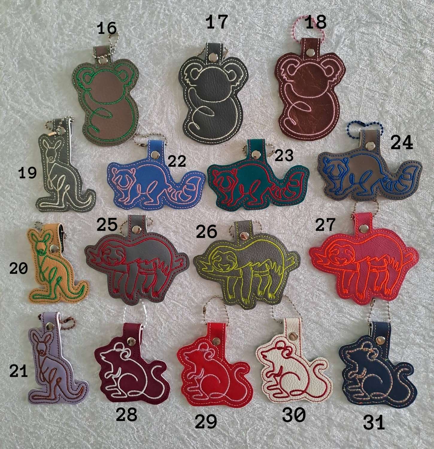 CONTINUOUS LINE ANIMALS & KIDS DESIGNS - BAG TAGS KEYRINGS over 180 designs CONTINUOUS LINE ANIMALS & KIDS DESIGNS - BAG TAGS KEYRINGS over 180 designs