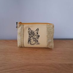 AUSTRALIA SHEPHERD Embroidered Medium cosmetic bag pouch Dog Lover