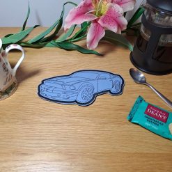 SPORTS CAR Shaped Large Drinks Coaster, Mug rug