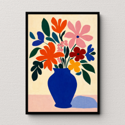 Cartoon Vase Wall Art Poster Print