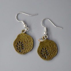 bronze tree of life earrings length 25mm width 23mm