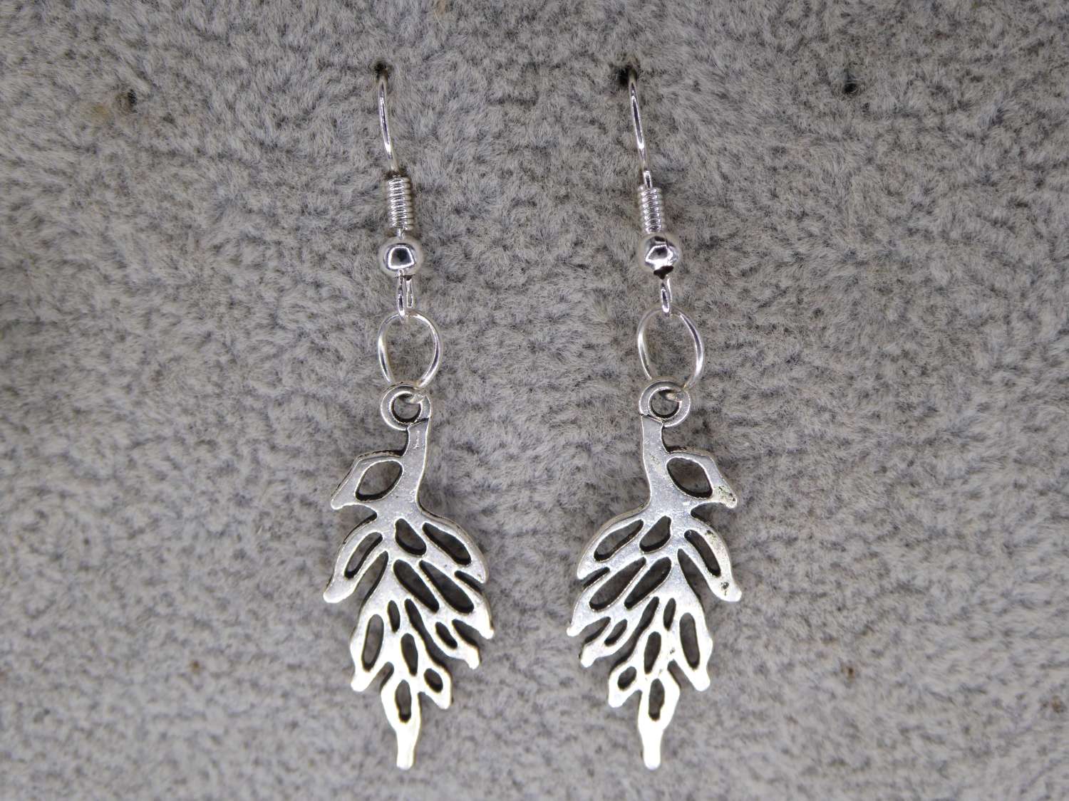 silver Branch earrings length 47mm width 12mm silver Branch earrings length 47mm width 12mm