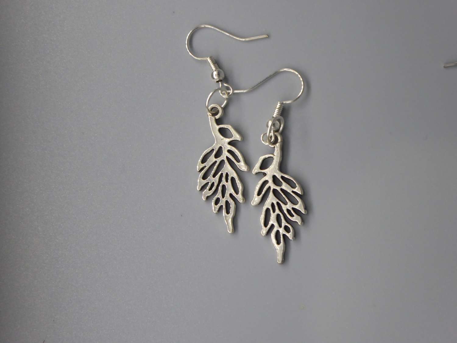 silver Branch earrings length 47mm width 12mm silver Branch earrings length 47mm width 12mm