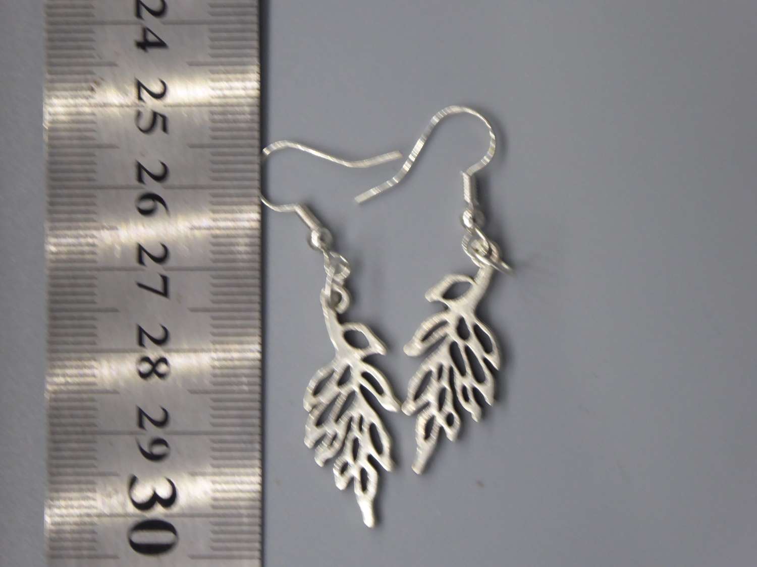 silver Branch earrings length 47mm width 12mm silver Branch earrings length 47mm width 12mm