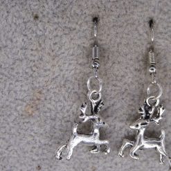 silver stag earrings length 19mm width 14mm 2 silver stag earrings length 19mm width 14mm 2