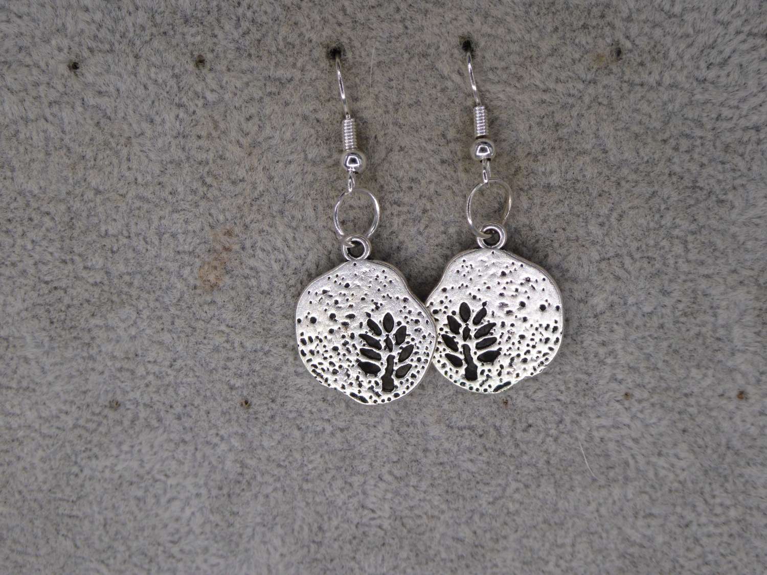 silver tree of life earrings length 25mm width 23mm silver tree of life earrings length 25mm width 23mm