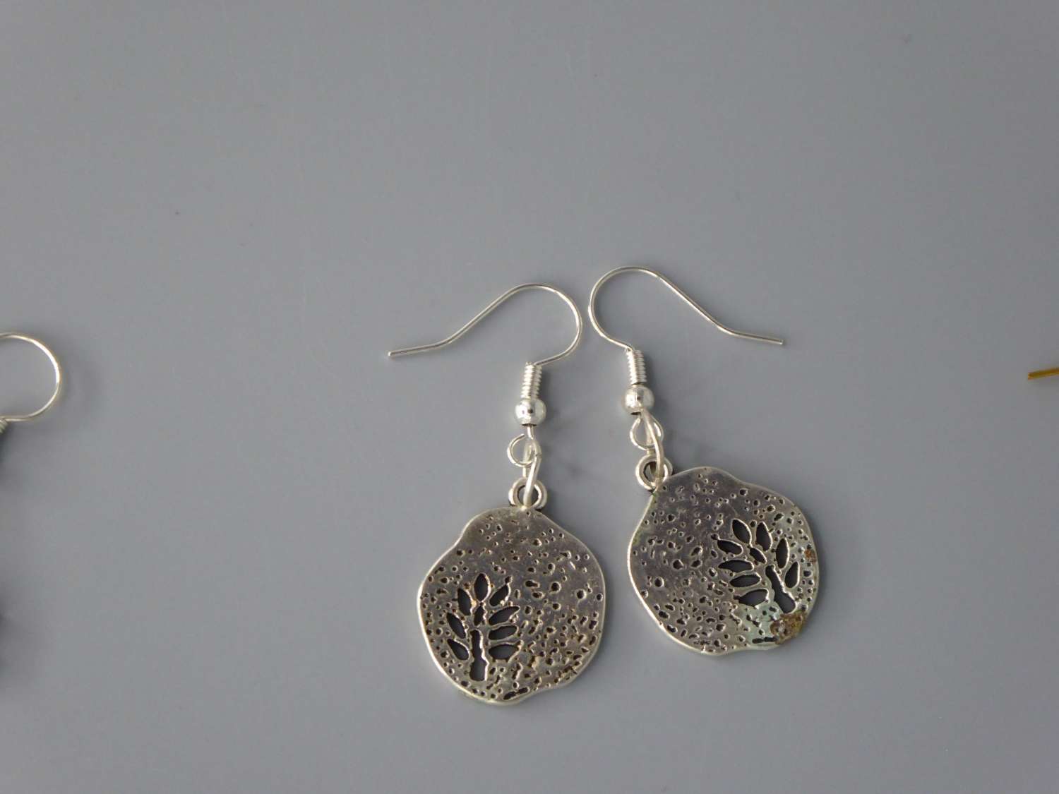 silver tree of life earrings length 25mm width 23mm silver tree of life earrings length 25mm width 23mm