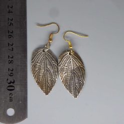 silver ash leaf earrings length 2.5cm width 21mm 1 silver ash leaf earrings length 2.5cm width 21mm 1