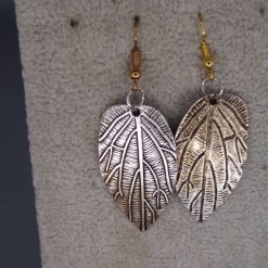 silver ash leaf earrings length 2.5cm width 21mm 2 silver ash leaf earrings length 2.5cm width 21mm 2