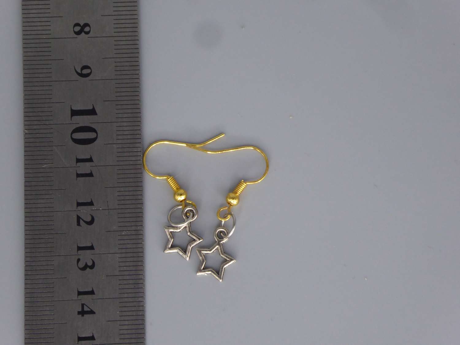 silver star dangle earrings with white beads length 9 mm width 9 mm silver star dangle earrings with white beads length 9 mm width 9 mm