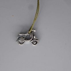 Boho green Corded Necklace scooter necklace length 42cm pendant W20mmx L15mm