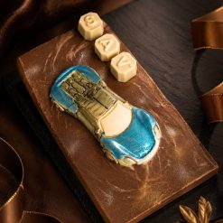 Handmade and painted Car chocolate slab