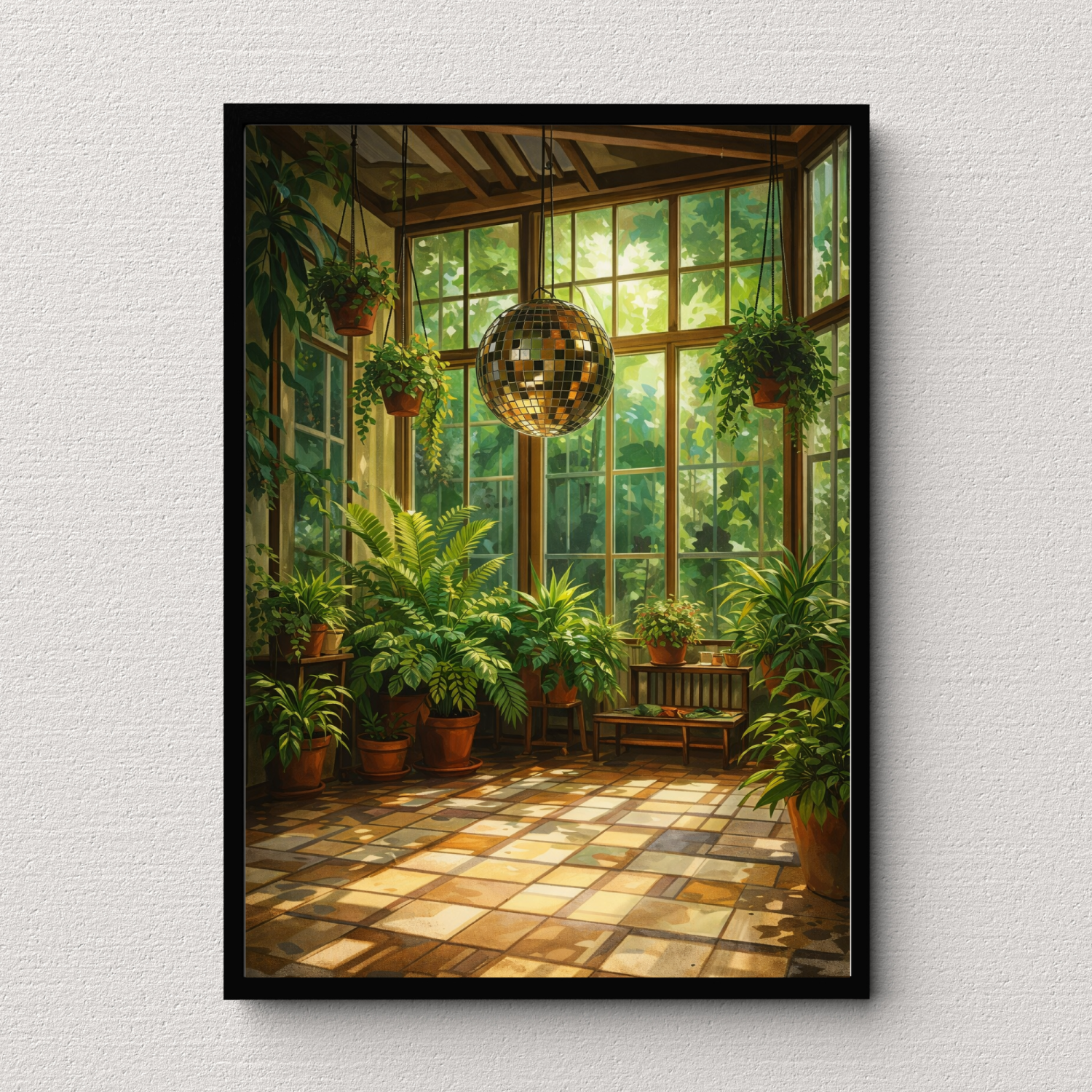 Conservatory Disco Wall Art Poster Print Conservatory Disco Wall Art Poster Print