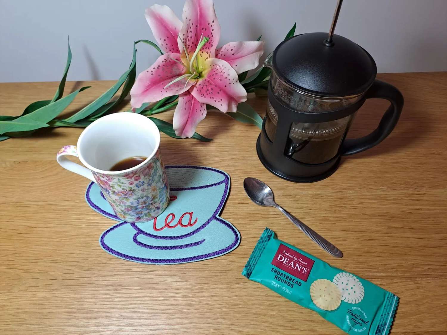 BLUE TEA CUP Shaped Large Drinks Coaster, Mug rug BLUE TEA CUP Shaped Large Drinks Coaster, Mug rug