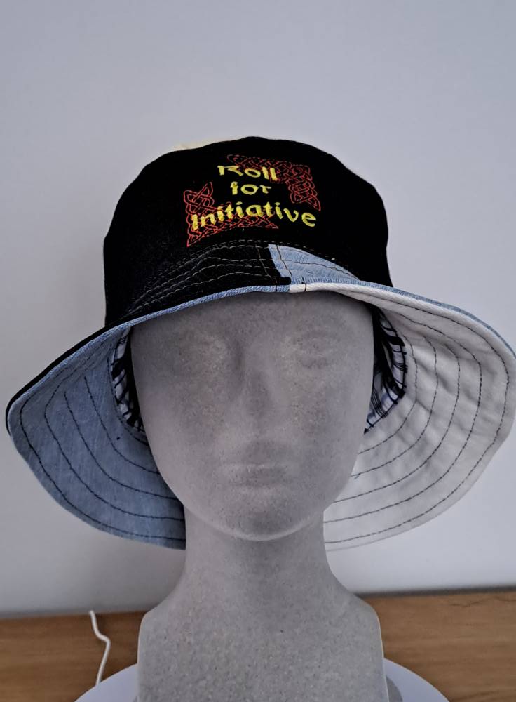 DENIM BUCKET HAT - Dungeons & Dragons - Roll for Initiative DENIM BUCKET HAT - Dungeons & Dragons - Roll for Initiative